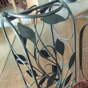 Metal Bronze/Muted Black 3 Wine Bottle Rack